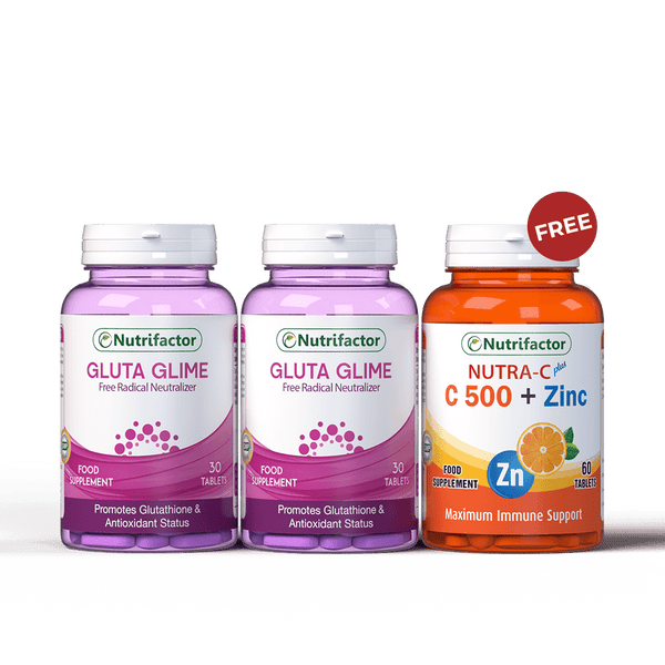 2 Gluta Glime + Free Nutra C Offer - Skin Nutrition & Brightening Nutrifactor Gulf 2 Gluta Glime + Free Nutra C Offer - Skin Nutrition & Brightening Nutrifactor Gulf