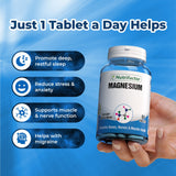 المغنيسيوم 500 ملغ - يخفف التقلصات ويحسن المزاج ويدعم النوم وصحة القلب