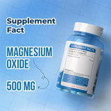 المغنيسيوم 500 ملغ - يخفف التقلصات ويحسن المزاج ويدعم النوم وصحة القلب