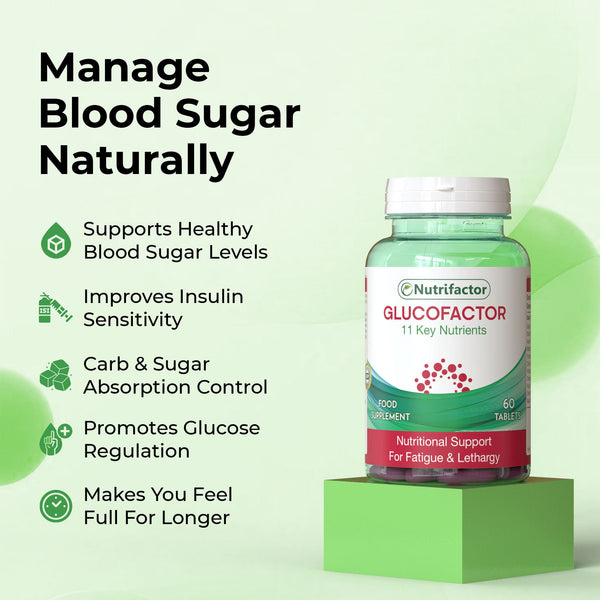 Glucofactor | Natural Blood Sugar Level Support – Nutrifactor Gulf