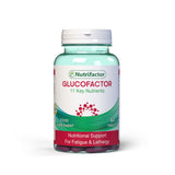 Nutrifactor Glucofactor supplement bottle on a white background