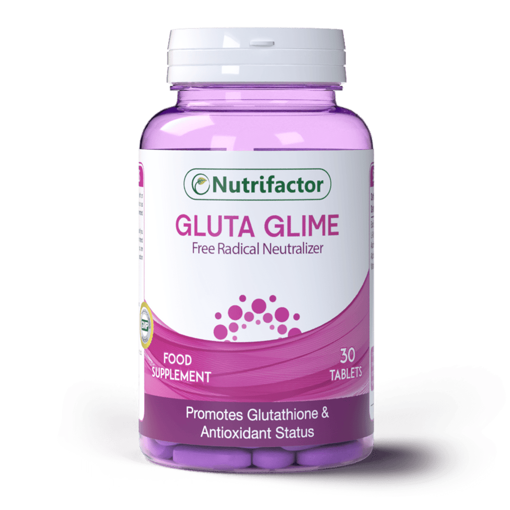 Gluta Glime - Advanced L-Glutathione, Vitamin C, E and ALA Supplement Nutrifactor Gulf Gluta Glime - Advanced L-Glutathione, Vitamin C, E and ALA Supplement Nutrifactor Gulf