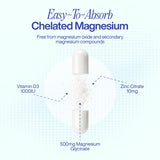 Glycinex - Magnesium Glycinate 500mg + Vitamin D3 & Zinc