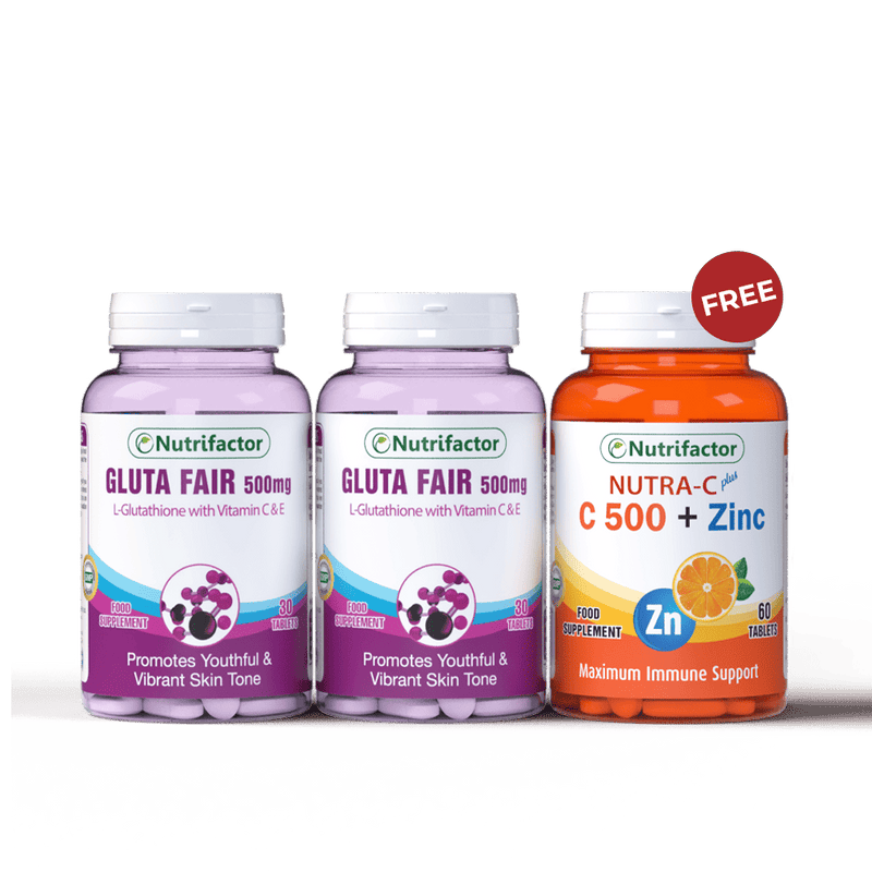 عرض 2 Gluta Fair + Nutra-C مجاني
